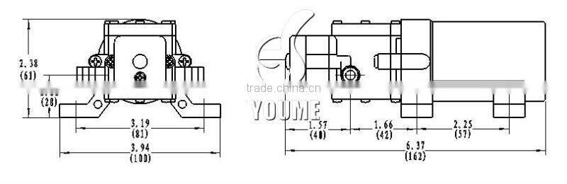 Singflo 12V 4.3L/Min electric yacht shower water pump/ diaphragm water pump