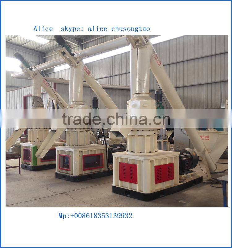 Newly CE soft hard wood pellet mill for sale , 1 ton per hour wood pellet machine with best price