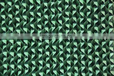Green color evaporative cooling pad