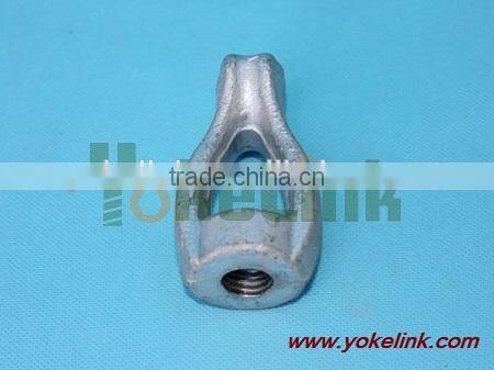 Drop forged twin eye nut galvanized double thimbleye nut