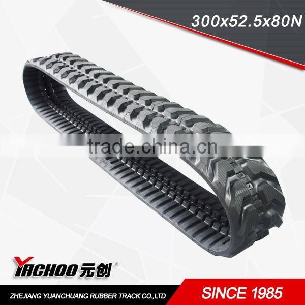 RUBBER TRACK 300X52.5X80N for 329/331/334/452/428/E26/E32/E231/X331/X334EXCVATOR TRACK