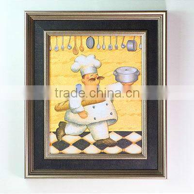 restaurant decorative picture with double frames
