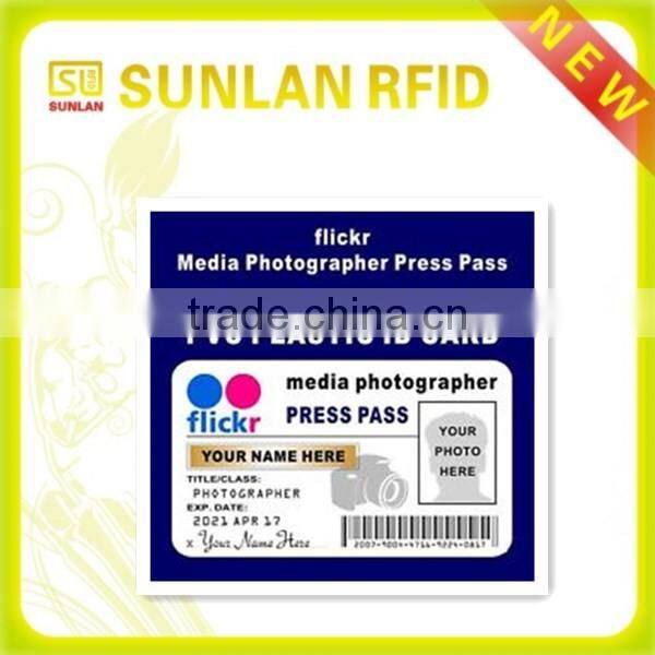 RFID 125khz image and signature pvc staff employee photo id card with hologram(professional manufacturer)