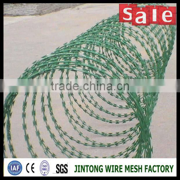 stainless steel 304 material barbed wire razor wire fencing price for prison