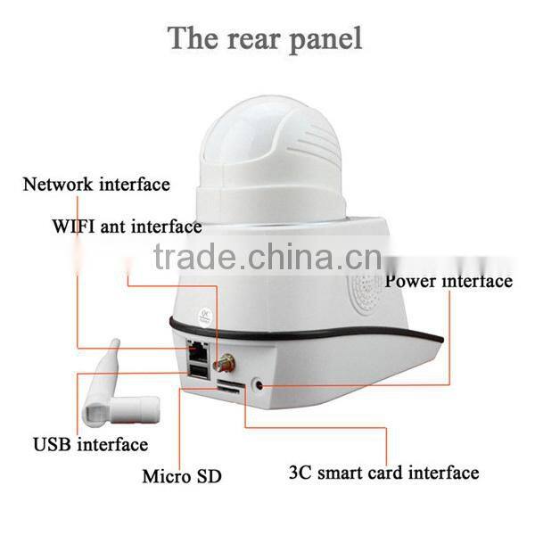 Skypecam Multi-function IR-Cut Night Vision 10m Dome P2P Network Wireless Security IP Camera/ Wifi Camera