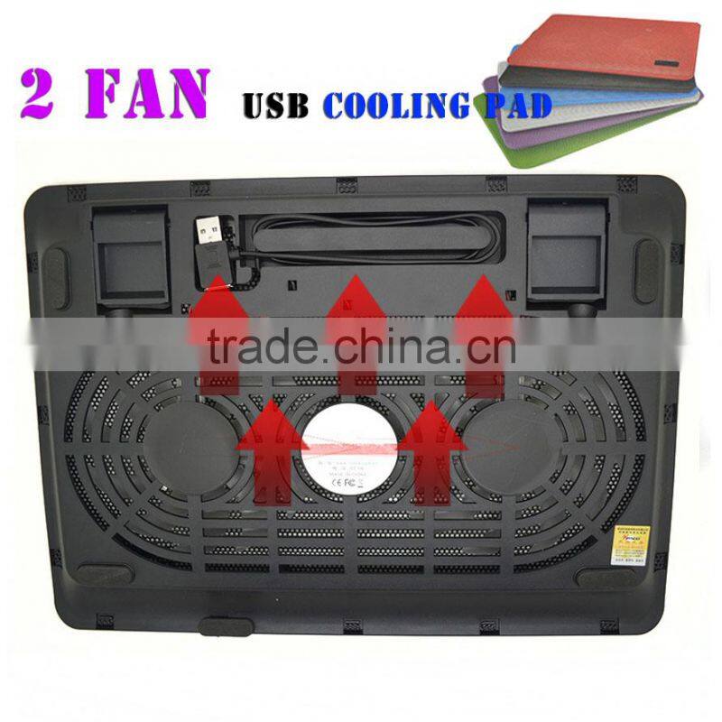 Electric cooling pad with 4 / 2 FAN 1 USB ports cooling pad blue cooling pad portable smart