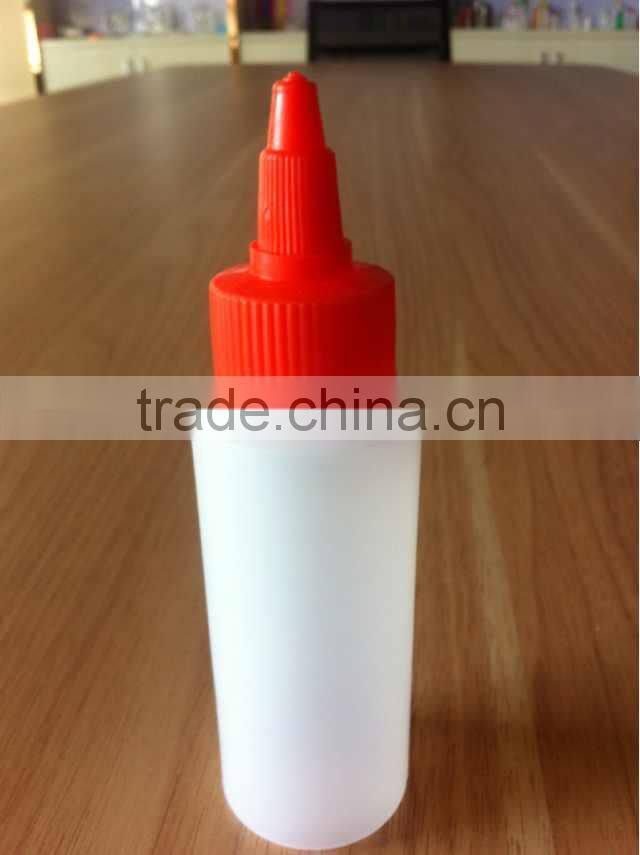 long nozzle cap plastic dropper bottle screw twist cap for ink and glue use