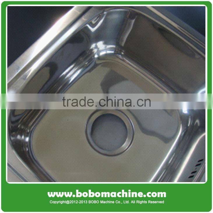 Stainless steel sink polishing machine - inside