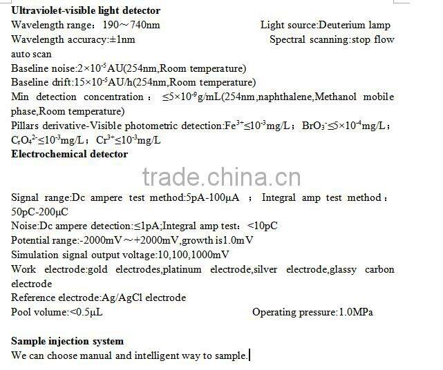 Ion Chromatograph(IC) with binary channels