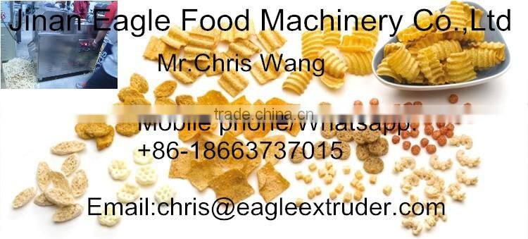 Cereal snack Core Filling Snacks Food Processing Line Baking rice bread / cracker