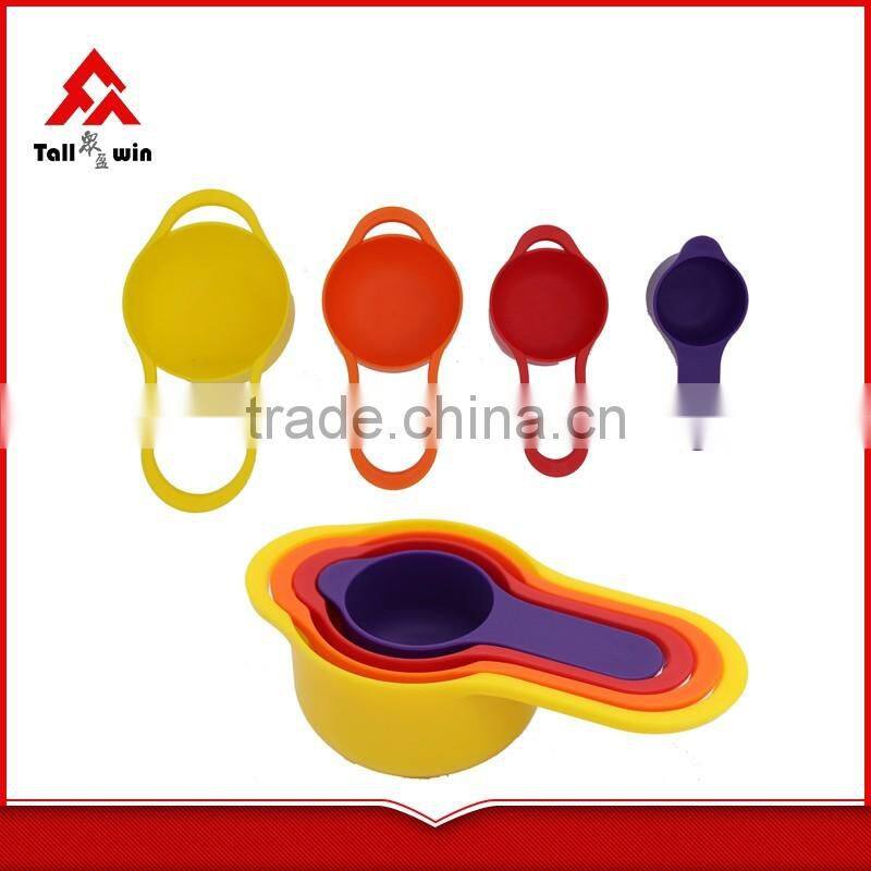 best selling high quality plastic PP measuring cup 4pcs