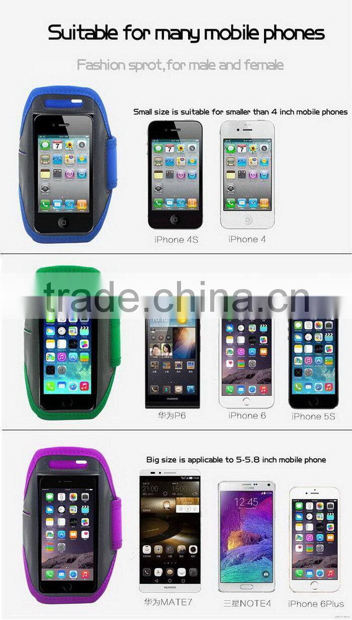 Sports Running Jogging Reflective Armband LED for Phone Armband With Free Sample