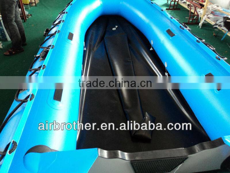 PVC Material Hull Durable Inflatable Fishing Boat for Sale!