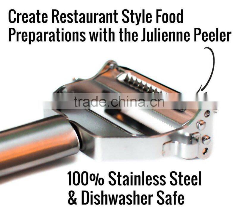 Stainless Steel Julienne Peeler/Vegetable Peeler/Stainless Steel slicer