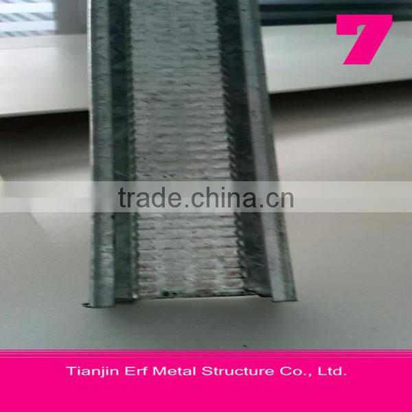 China Tianjin Mild Steel C-channel Sizes/Perforated C-channel