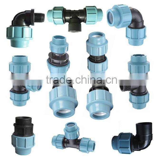 PP Compression Fittings straight coupling