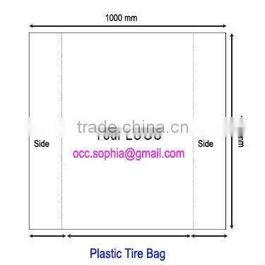 PE bag for tire storage