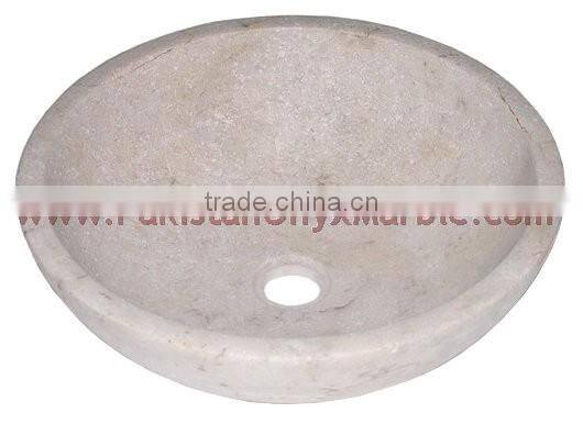 UNIQUE BOTTICINA CREAM MARBLE SINKS