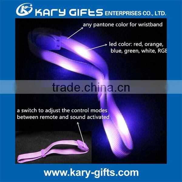 Light up event LED Remote controlled bracelet