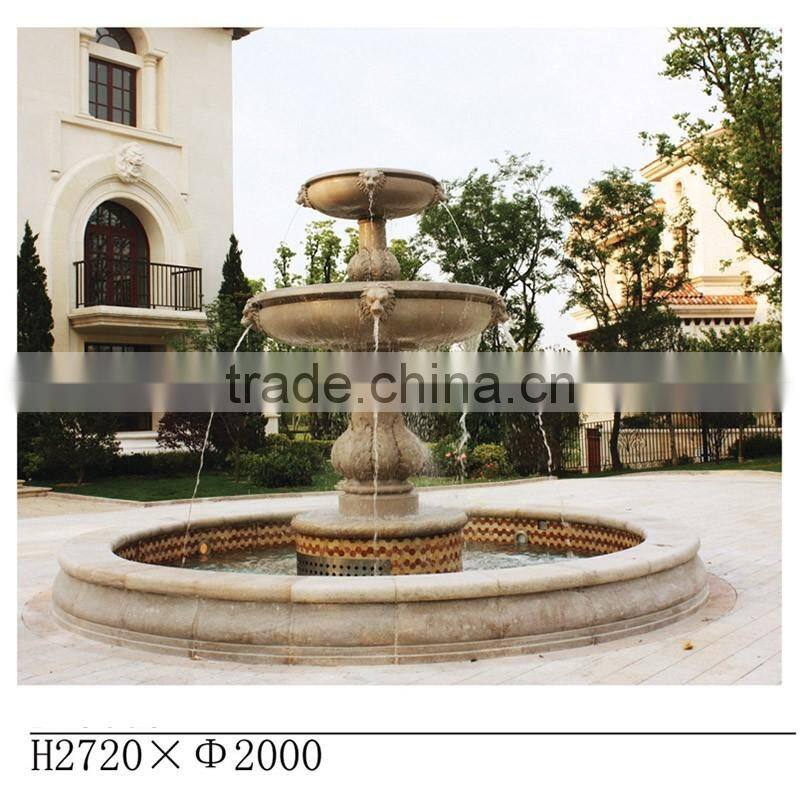Italy Outdoor Fountain Design, Sandtone Water Fountain