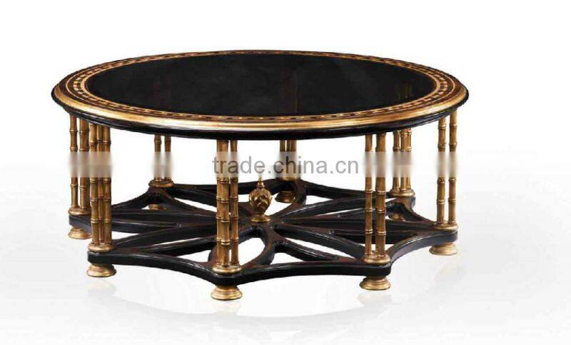Animal Design Small Round Coffee Table, Antique French Design Small Side Table
