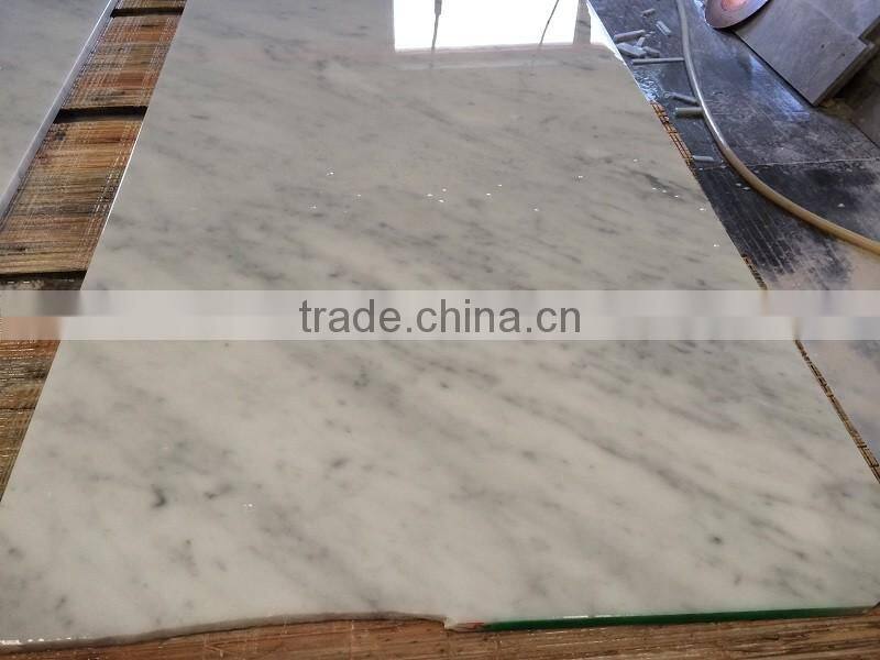 statuario white marble office desk marble big slab