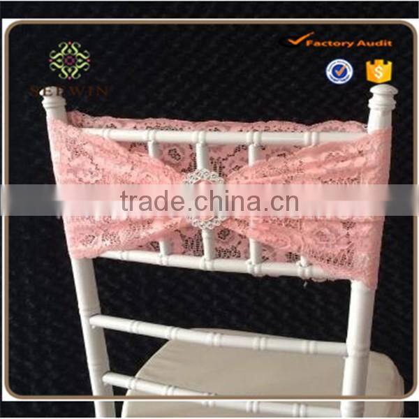 Beautiful lace chair band fancy sash chiar cover wedding
