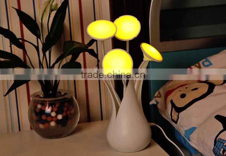 USB Flower Vase Shaped Led Motion Sensor Night Light