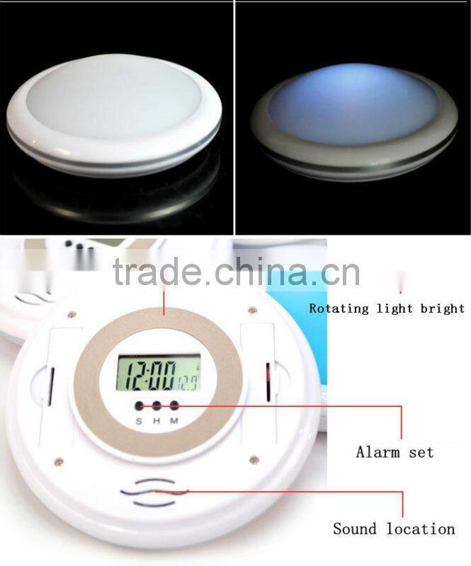 Supply creative Voice broadcast UFO alarm clock & Night light