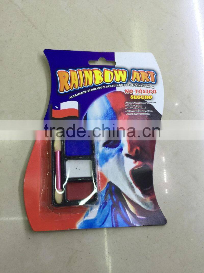 Football face paint art kit 2color/3colors nontoxic meet EN71-9/TRA