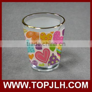 Custom high quality shot glass 3oz wine cup