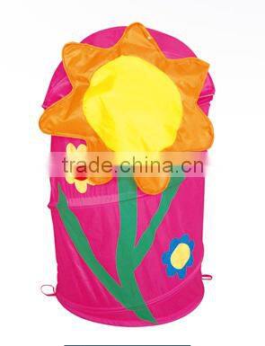 Fabric Foldable Round Laundry Basket Hamper Storage Bin Bag