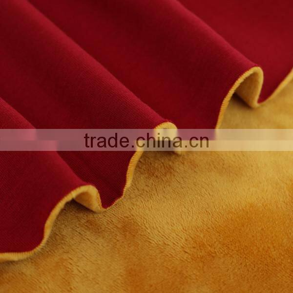 Thermal underwear knitting fabric one side brush for winter clothes