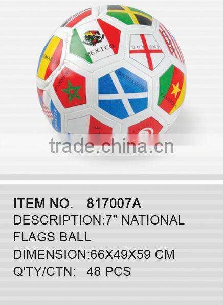 7" National flags ball