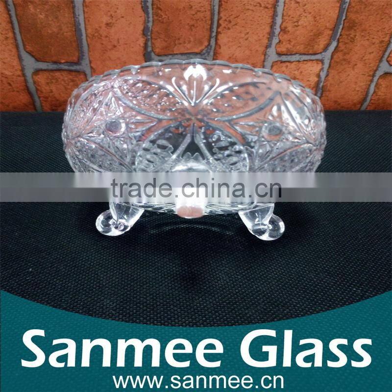 Small Size Butterfly Patterns Glass Ice Cream Cups