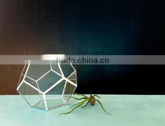 Geometric Stained Glass Planter Terrarium