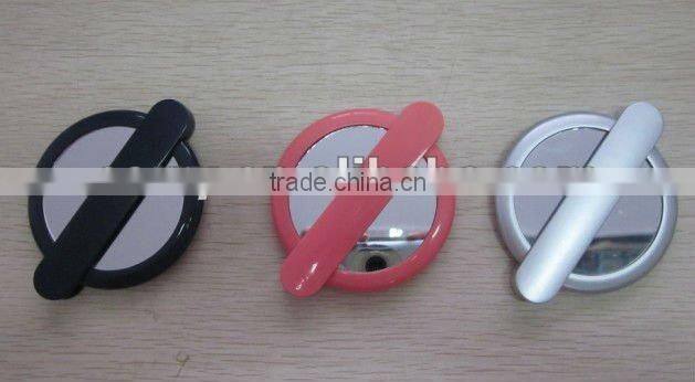 plastic Round blue generous with Rotatable Long handle mirror