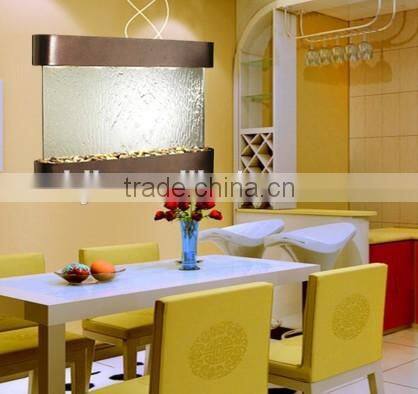 indoor home wall mounted water stainless steel fountain