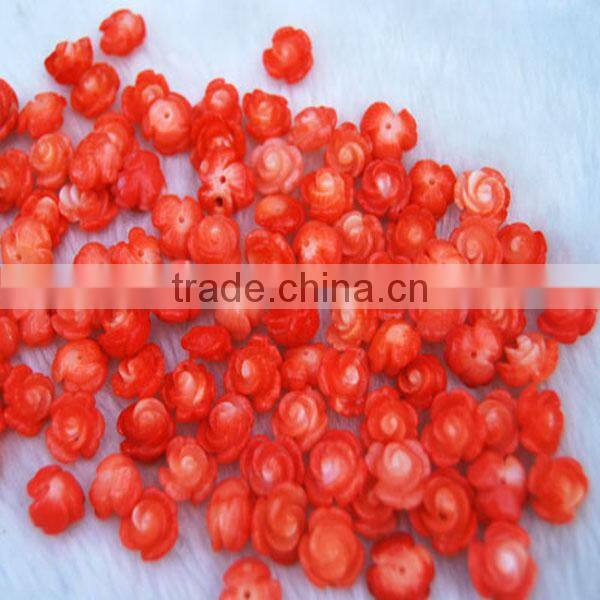 Carved coral jewelry