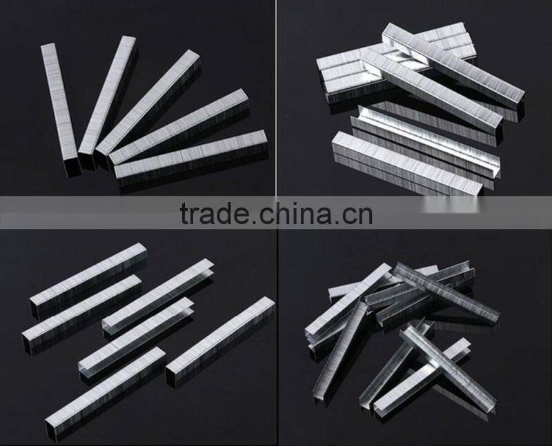 Puneumatic Nailer Staple wood furniture 8mm U Shape Stape Pins Gauge Silver Galvanized Code Nail Carton Seal Pin