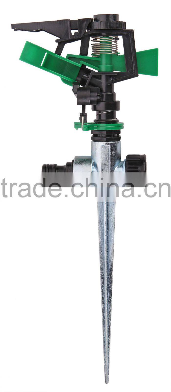 metal impulse sprinkler with zinc spike