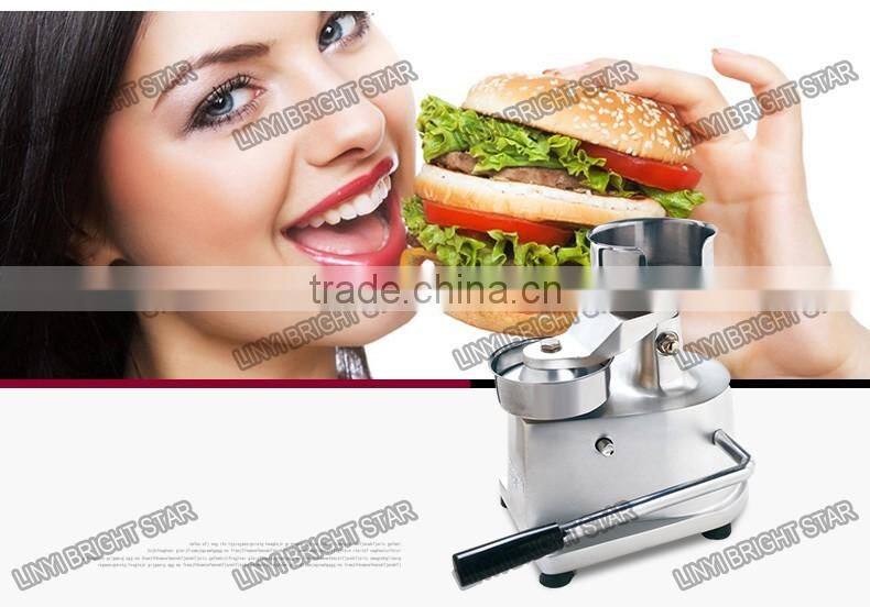 BR308 manual aluminum buger press / hot sell burger maker