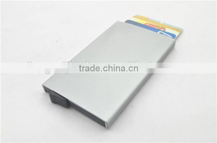 Slim Aluminum Credit Card Holder Metal RFID Protector Wallet