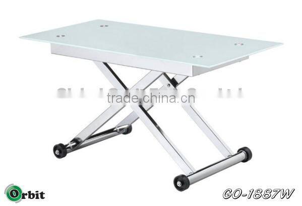 Modern designs metal center table, stainless steel folding dining table