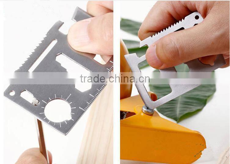 Hot useful outdoor camping knife card tool camping knife stainless steel