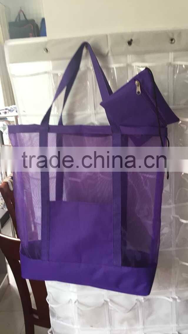 Mesh Back Pack with large main compartment