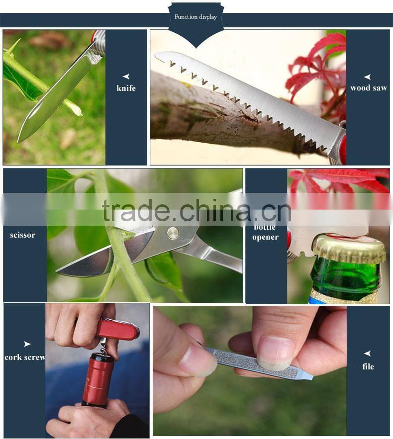 11PCS Useful Multifunction Knife Folding Knife Multifunction Pocket Knife With Stainless Steel Handle