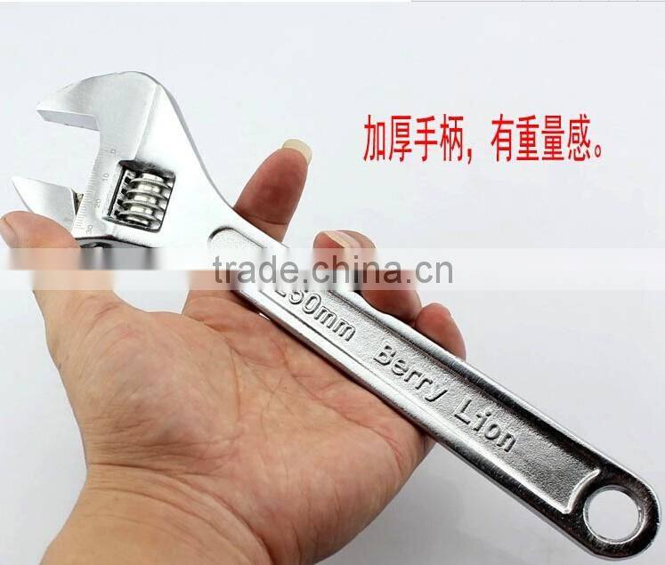 BERRYLION drop forged 10'' adjustable wrench with scale with high quality