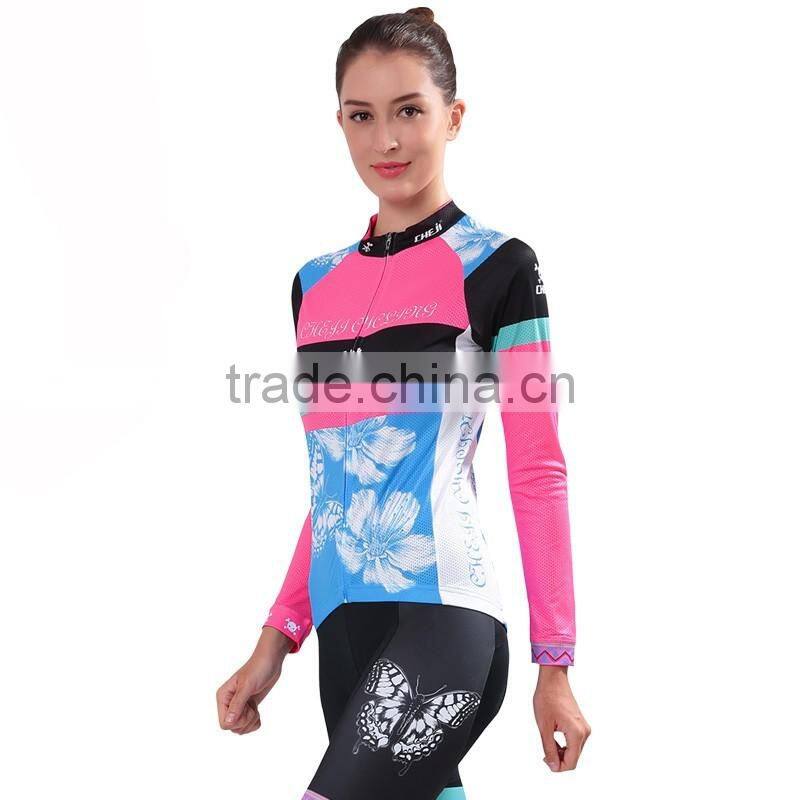 OEM service women printing cycling jerseys factory