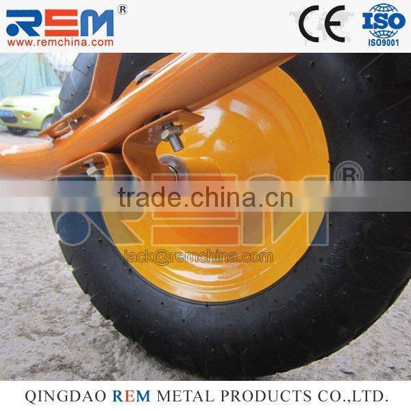 Pneumatic Wheel Wheel Type and Metal Tray Material Bolivia Wheelbarrow